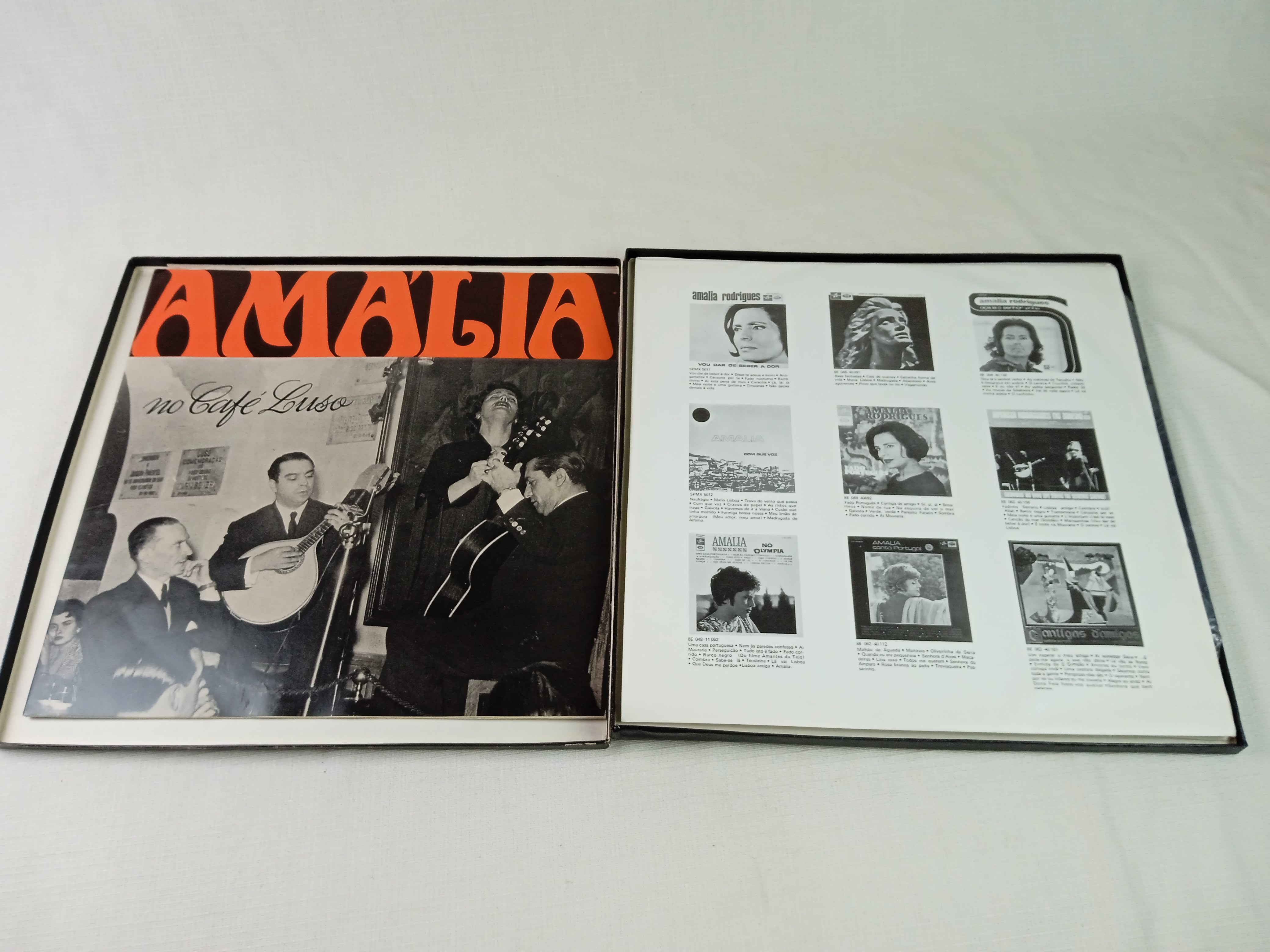 Voir photo 2 de Vinyle 33 tours AMALIA RODRIGUES, album "No Café Luso" de 1955 Vinyle 33 tours AMALIA RODRIGUES, album "No Café Luso" de 1955 Bon état - Vue 2 -